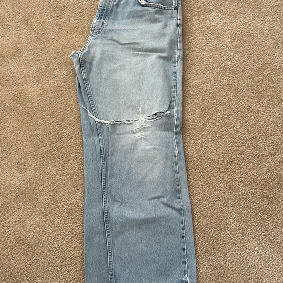 Distressed Canyon River Blues Men’s jeans size 36X29 light blue w/multiple rips. - Picture 5 of 7